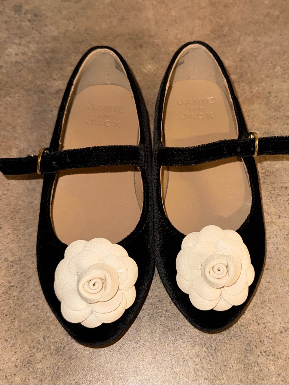 Janie and Jack Velvet Rosette Ballet Flat